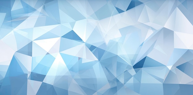 Abstrakter geometrischer Hintergrund des blauen Dreiecks, generative KI