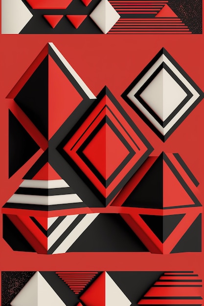 abstrakter geometrischer Hintergrund Generative KI