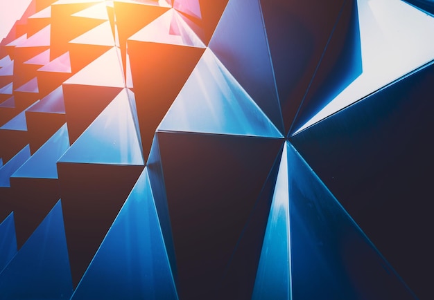 Abstrakter geometrischer Hintergrund mit Dreiecken und Gebäudezellen
