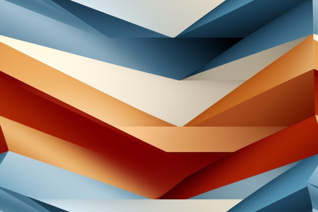 Abstrakter geometrischer Hintergrund mit roten, orangen und blauen Farben