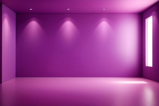 Abstrakter glatter lila Hintergrund leerer Raum Innenraum Hintergrund