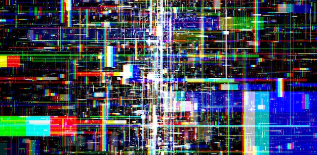 Abstrakter Glitch-Hintergrund digitale abstrakte Farben