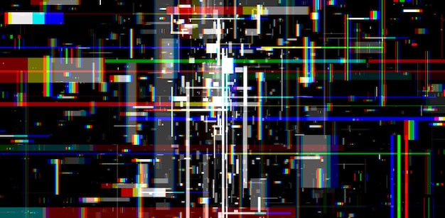 Abstrakter Glitch-Hintergrund digitale abstrakte Farben