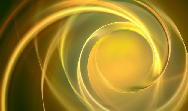 Abstrakter goldener Hintergrund mit glatten Wellenlinien