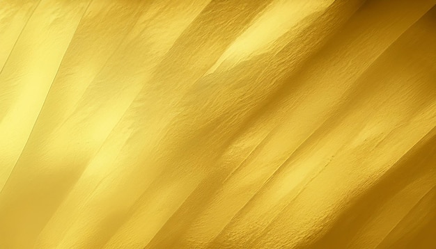 Abstrakter goldener Hintergrund, Nahaufnahme eines hellen und fröhlichen gelben Stoffes mit leicht ungleichmäßiger Diagonale