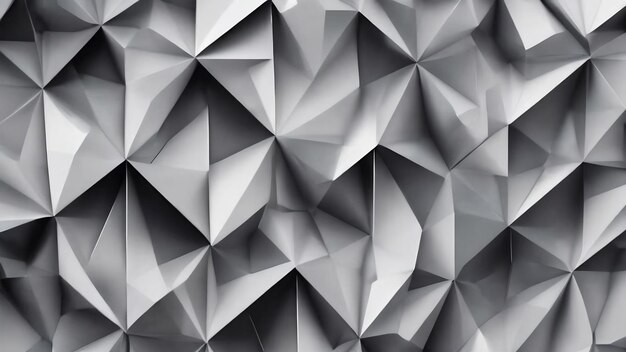 Abstrakter grauer und weißer geometrischer Technologie-Hintergrund, der mit generativer AI-Technologie erstellt wurde