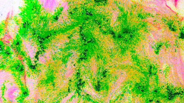 Abstrakter grüner Fluid-Art-Hintergrund Abstrakt grüner und rosa gradienter Hintergrund
