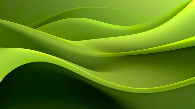 Abstrakter grüner Umgebungshintergrund, glatt, minimal, KI-generativ