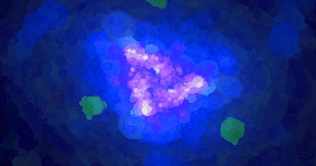 abstrakter hellblauer Raum eleganter verschwommener Nebel Universum mit Sternen und Galaxien Milch Sternstaub dynamisch im dunklen Raum