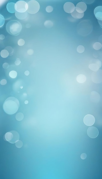 Abstrakter hellblauer verschwommener Hintergrund für die Präsentation mit schönem runden Bokeh