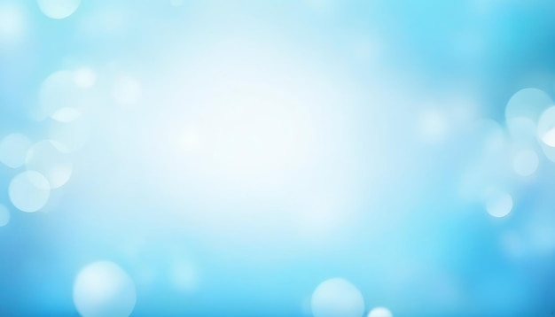 Abstrakter hellblauer verschwommener Hintergrund für die Präsentation mit schönem runden Bokeh