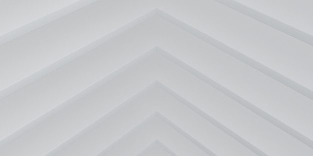Abstrakter hellweißer Formhintergrund mit hochauflösendem, minimalistischem, modernem Design für Business-Präsentationen 3D-Rendering