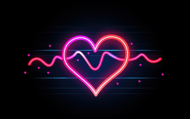 Abstrakter Herzschlag oder Kardiogramm in Form eines Linienpunktes und Polygons Soundvektor für digitale Musik