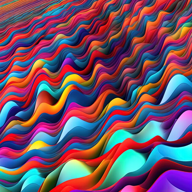 Abstrakter Hintergrund 3D-Rendering digitaler Kunst