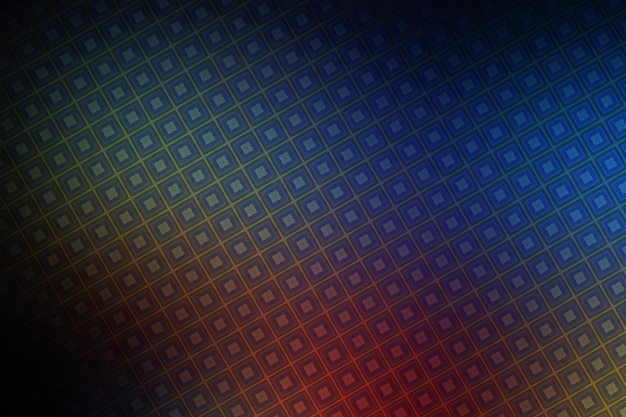 Abstrakter Hintergrund aus blauen und roten Quadraten
