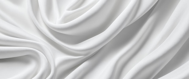 Abstrakter Hintergrund aus weißem, zerknittertem Stoff. Stoff mit Falten. Bunte Illustration. Generative KI