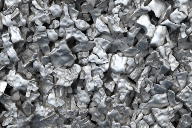 Abstrakter Hintergrund aus weißen Kieselsteinen in Nahaufnahme
