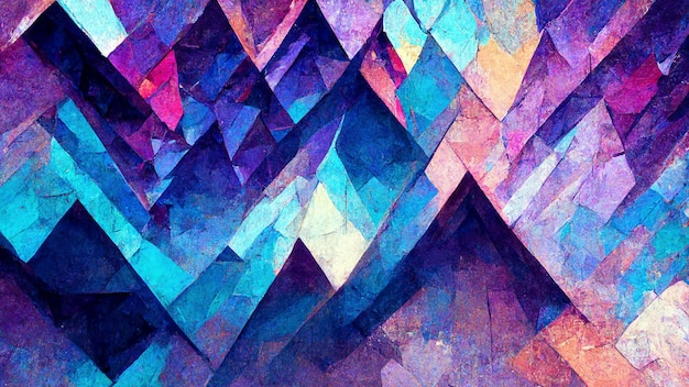 Abstrakter Hintergrund, bestehend aus Dreiecken Blaue Farbe mit Farbverlauf