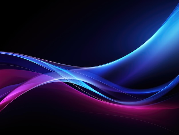 Abstrakter Hintergrund der blauen und violetten Kurve der digitalen Technologie
