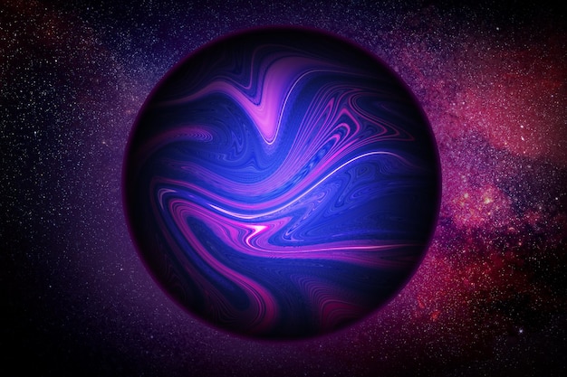 Abstrakter Hintergrund der Kugel mit purpurroter Farbe