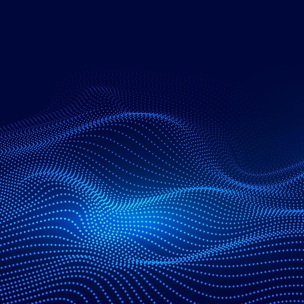Abstrakter Hintergrund der Wellentechnologie