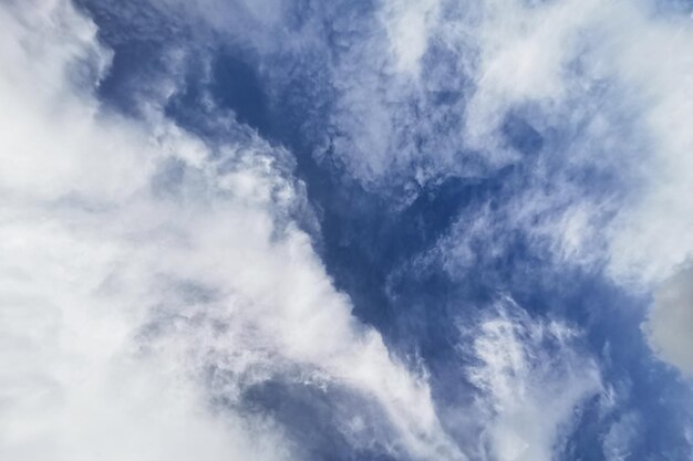 Abstrakter Hintergrund des blauen Himmels mit Zirruswolken