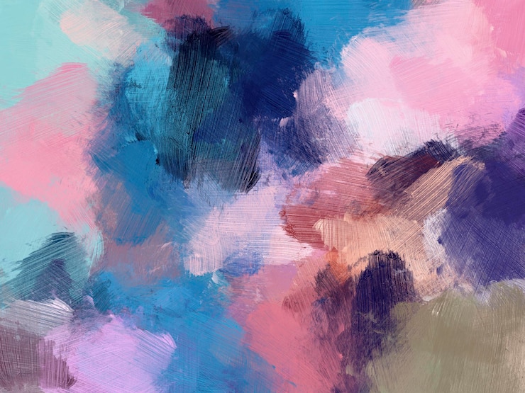 Foto abstrakter hintergrund des bunten ölpinsels
