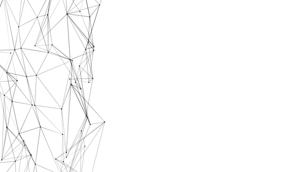 Abstrakter Hintergrund des Plexus der Technologie