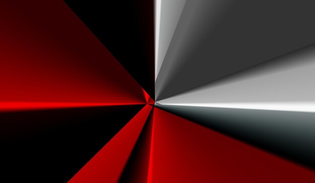 Abstrakter Hintergrund des schwarzweißen und roten Papiers