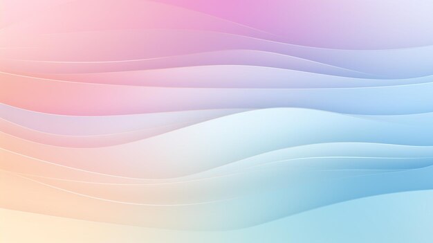Foto abstrakter hintergrund eines farbenfrohen wellenmusters mit einer weichen pastellfarbe