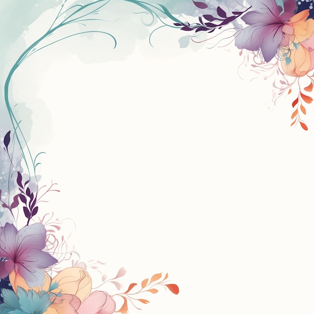 Abstrakter Hintergrund für Hochzeiten Leere Hochzeits-Einladungskarte mit blumigem Blumenkartenhintergrund