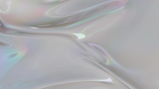 Abstrakter Hintergrund, Glaswellen texture3d rendern flüssiges glänzendes Glas flüssige Seide holografisch
