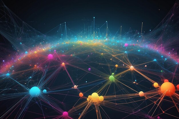 Abstrakter Hintergrund, globaler weltweiter Internetverbindungen-Konzeptvektor