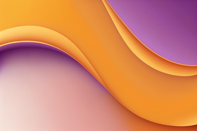 Abstrakter Hintergrund lila orange moderne geometrische Form für Tapete Banner Broschüre Katalog Cover Flyer Generative AI