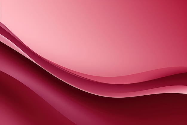 Foto abstrakter hintergrund mit anmutigen kurven in form von wellen burgundfarbe eine leere vorlage