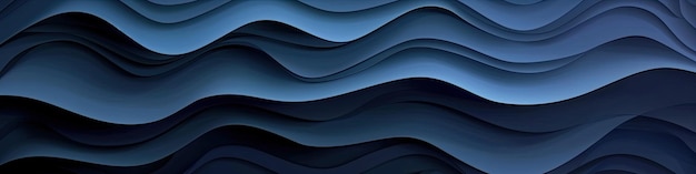 Abstrakter Hintergrund mit blauen Papierwellen