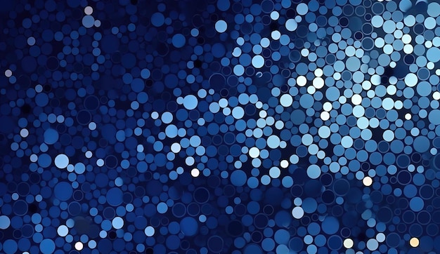 abstrakter Hintergrund mit blauen Punkten im Stil von hellblauer und dunkler Indigo