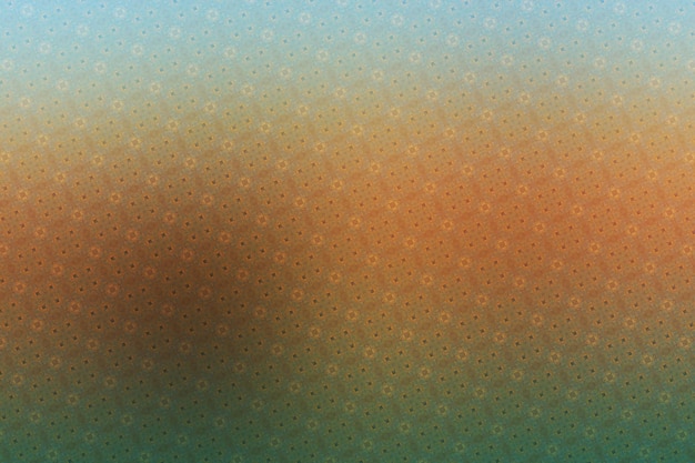 Abstrakter Hintergrund mit blauen und orangefarbenen Flecken und Punkten in der Mitte