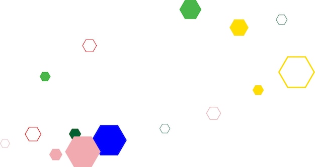 Abstrakter Hintergrund mit buntem SechseckxA