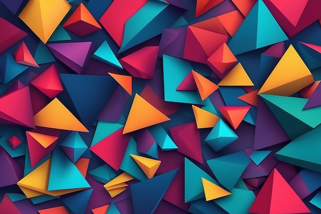 Abstrakter Hintergrund mit bunten geometrischen Formen