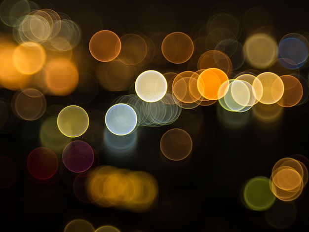 Abstrakter Hintergrund mit defocused Licht nachts