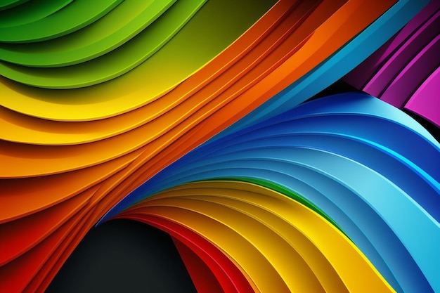 Foto abstrakter hintergrund mit den repräsentativen farben der lgbt-community