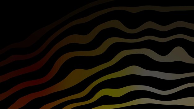 Abstrakter Hintergrund mit dunklen welligen Linien in einem Gradienten von warmen Farben