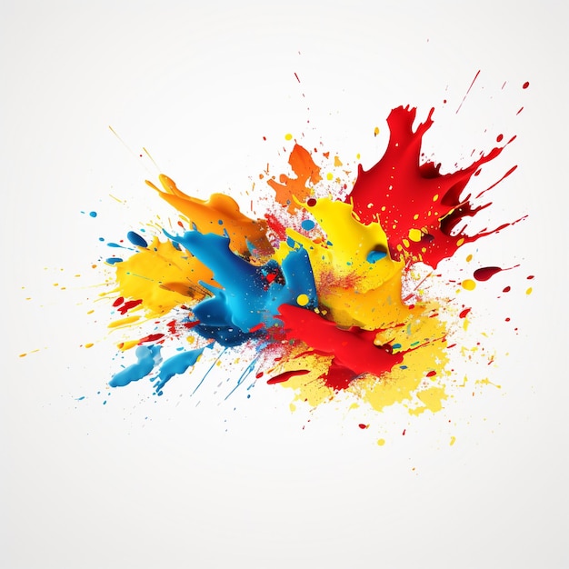 Abstrakter Hintergrund mit farbenfrohem Aquarell-Splatter-Design