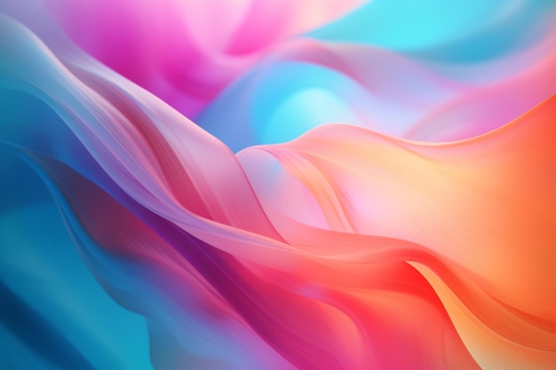 Abstrakter Hintergrund mit glatten Linien in den Farben Rosa, Lila und Blau