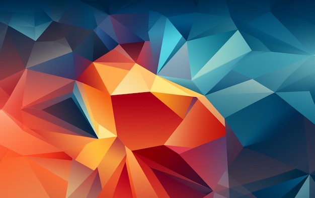 Abstrakter Hintergrund mit Low-Poly-Design