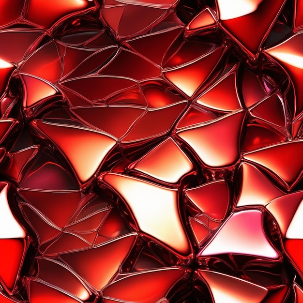 Abstrakter Hintergrund mit rotem Kleeblatt