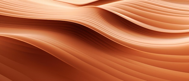 Abstrakter Hintergrund mit sanften fließenden Wellen in orange-rot-gelben Schärfen, die an Wüstendünen erinnern