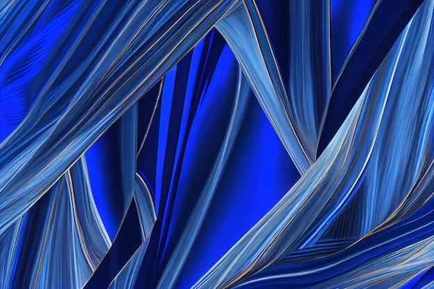 Abstrakter Hintergrund mit schönen Formen in Blau und Materialeigenschaftengenerative ai