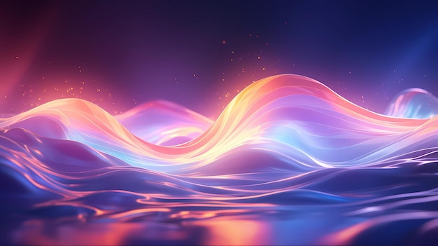 abstrakter Hintergrund mit Wellen von Energie und Licht